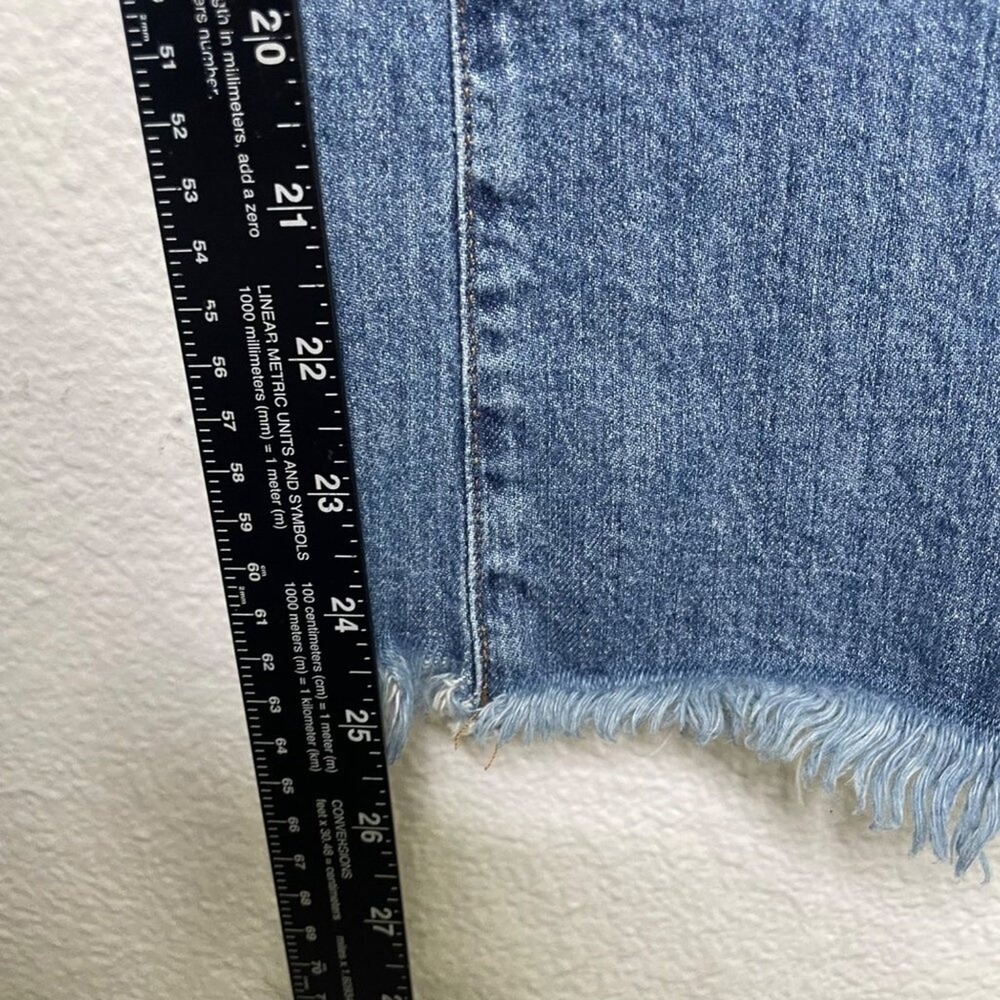 Madewell Cali Demi-Boot Jeans Size 25 Medium Wash Raw Hem High Rise Denim - Picture 8 of 16